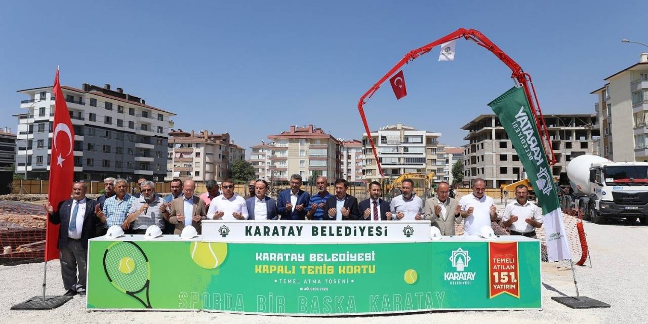 Konya’nın En Büyük Kapalı Tenis Kortunun Temeli Atıldı