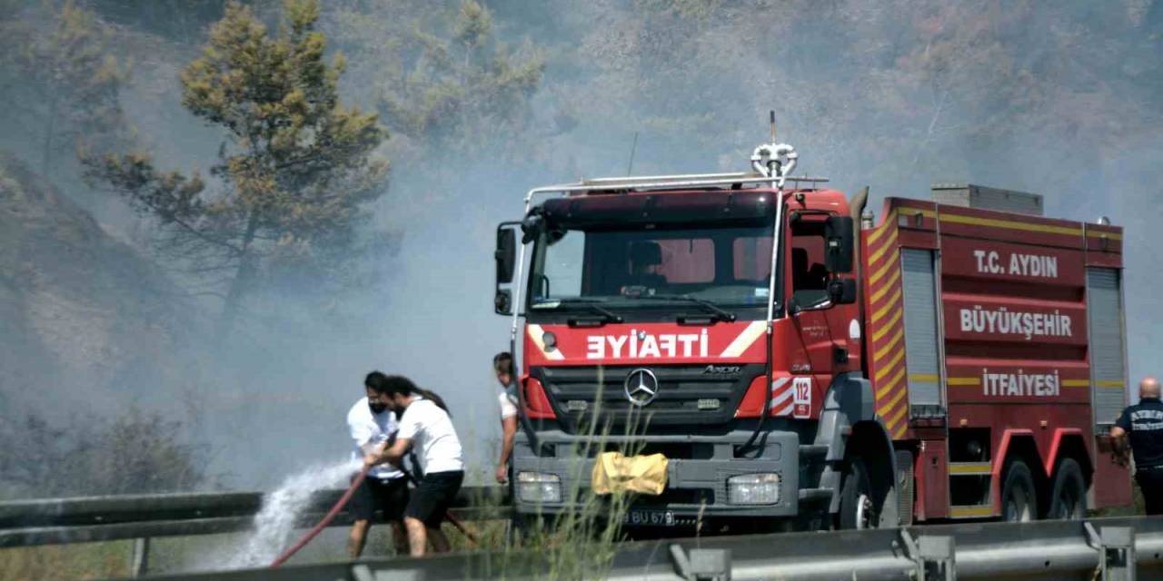 Söke’de Çıkan Yangın Korkuttu