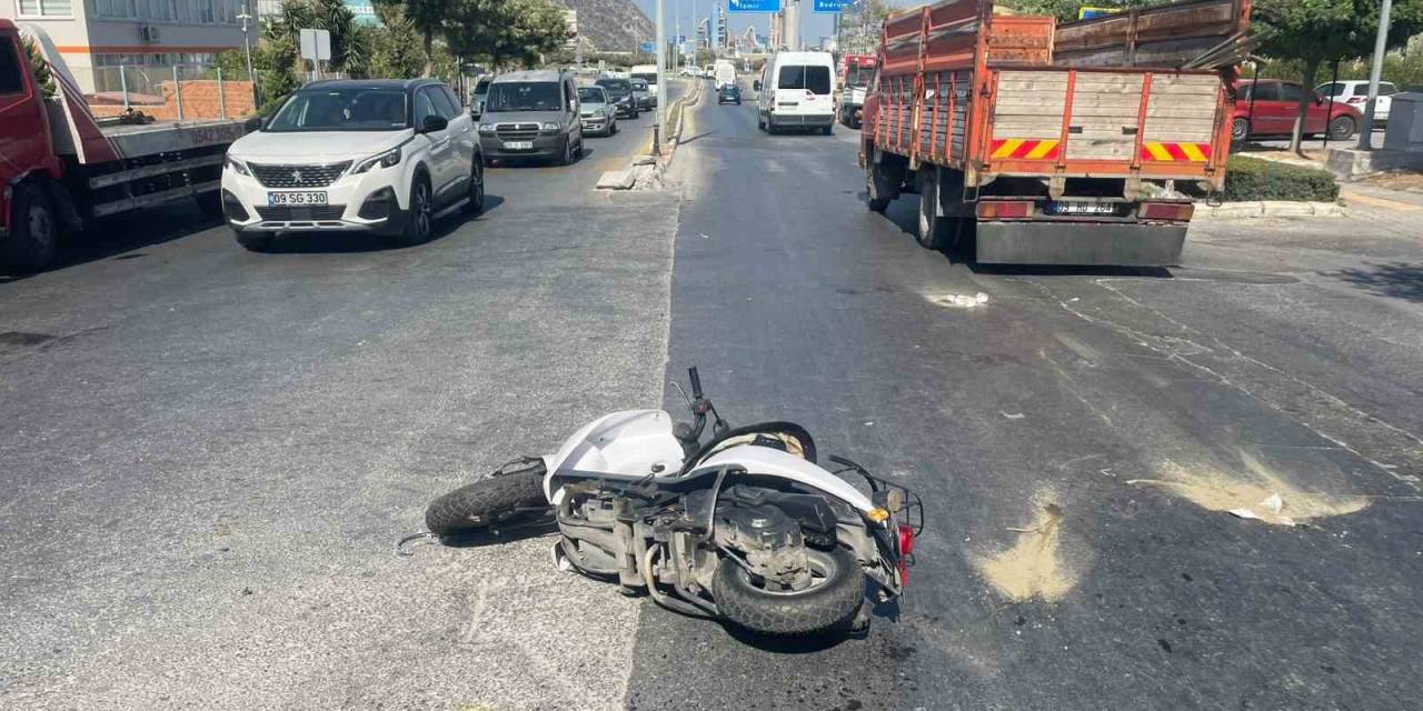 Söke’deki Kazada Motosiklet Sürücüsü Yaralandı