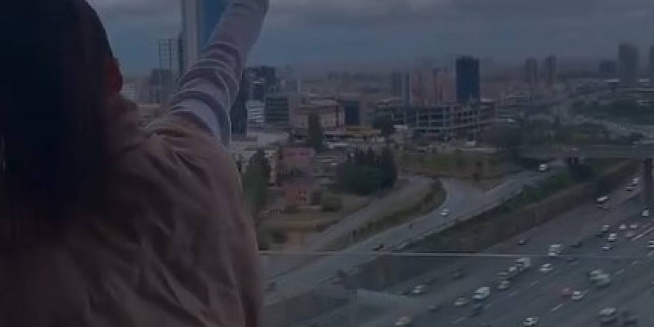 Batışehir’de Silahla Havaya Ateş Açan Kadın Maganda Kamerada