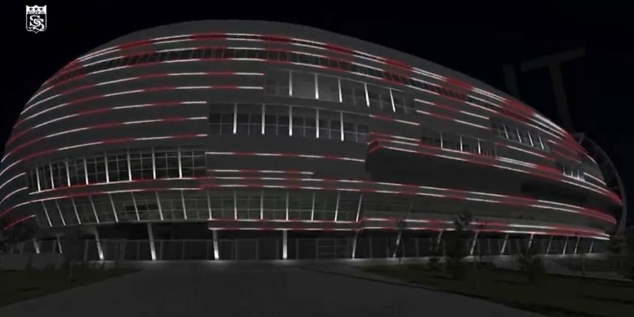 Sivasspor’un Stadyumuna Gece Aydınlatması Yapılıyor