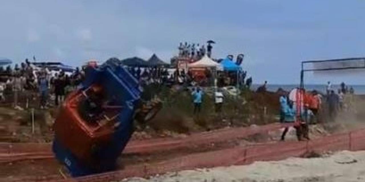 Festivalde Takla Atan Off-road Aracı Anbean Kameraya Yansıdı