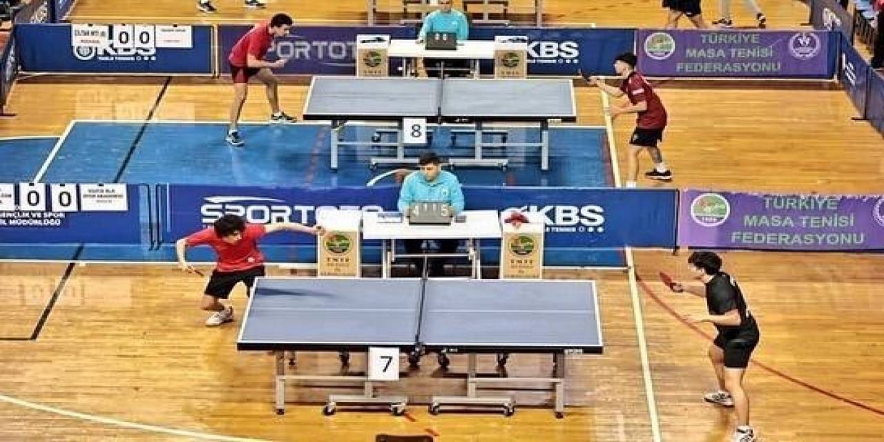 Masa Tenisi Finalinde 122 Sporcu Ter Dökecek