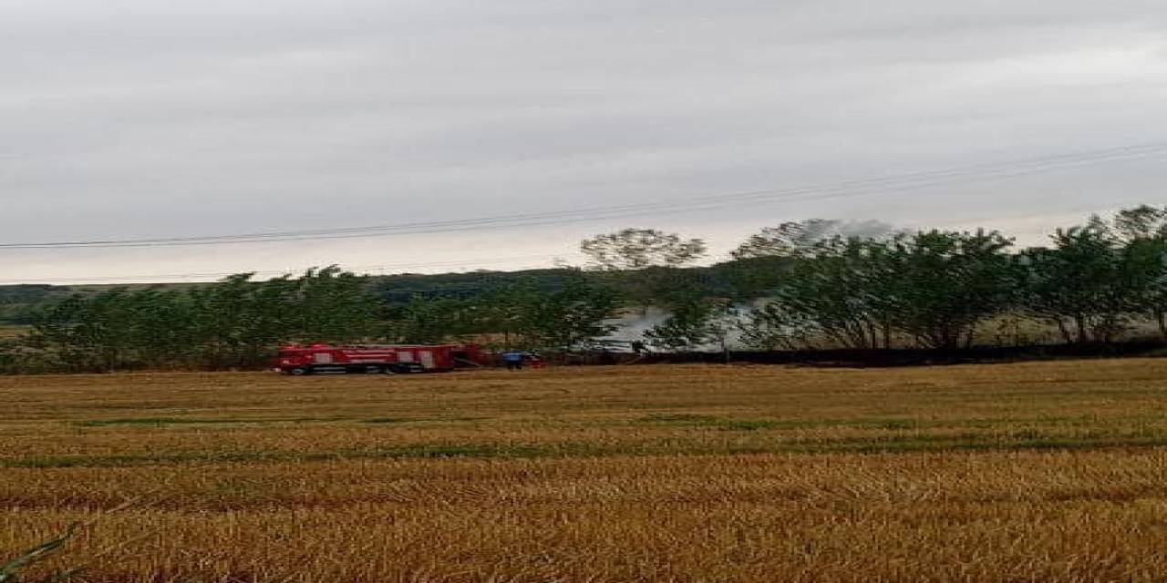 Tekirdağ’da Arazi Yangını