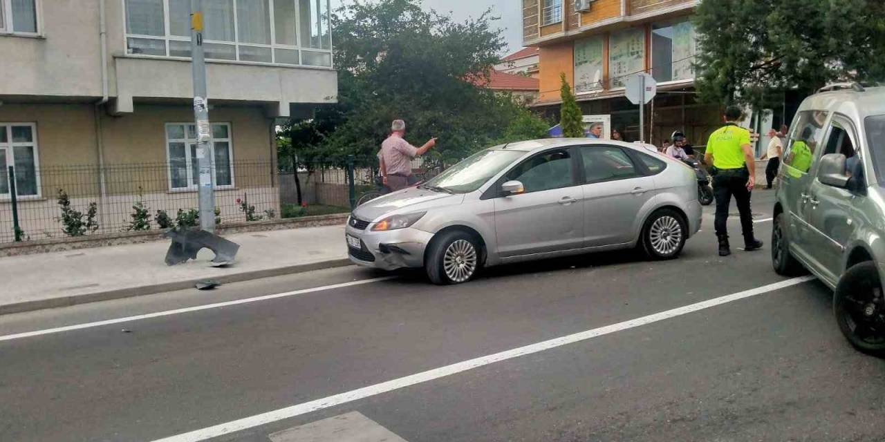 Tekirdağ’da Motosikletli Otomobille Çarpıştı: 1 Yaralı