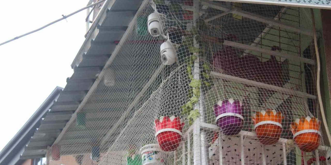 Eskişehir’de İlginç Balkon Görüntüsüyle Sokağa Değişik Hava Katıyor