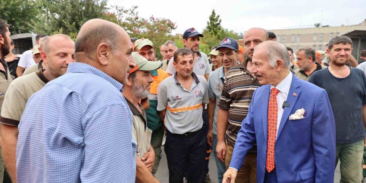 Başkan Aydıner İşçilerle Buluştu