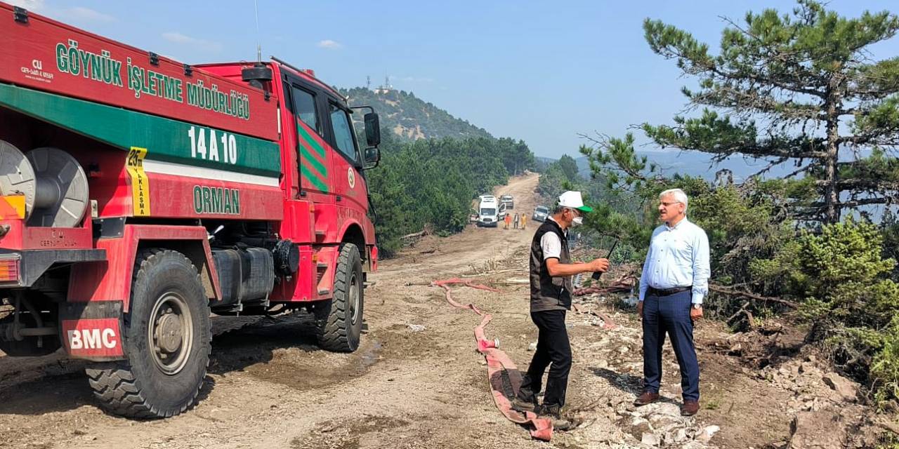Bolu’da Orman Yangını Devam Ediyor