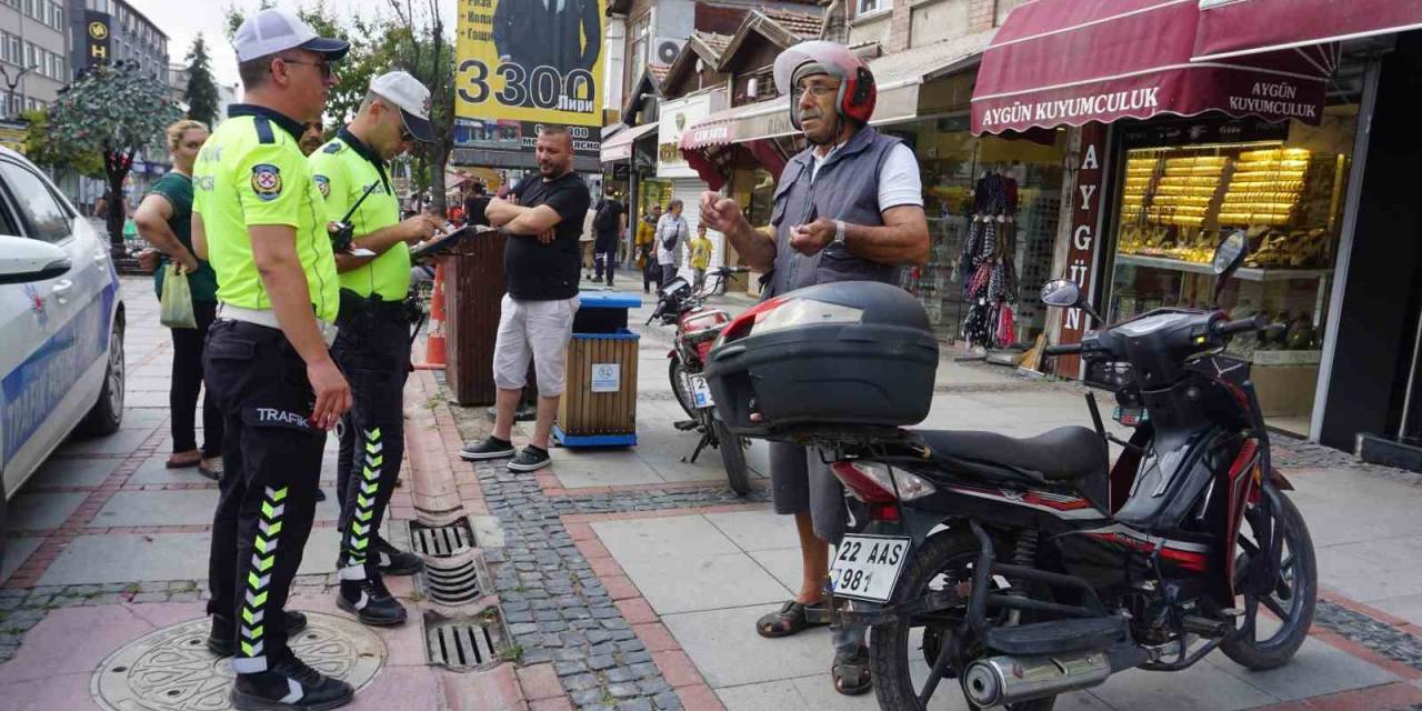 Trafiğe Kapalı Alanda Motosikletlilere Yönelik Uygulama Yapıldı