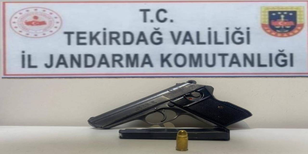 Tekirdağ’da 2 Kişiden Ruhsatsız Tabanca Çıktı