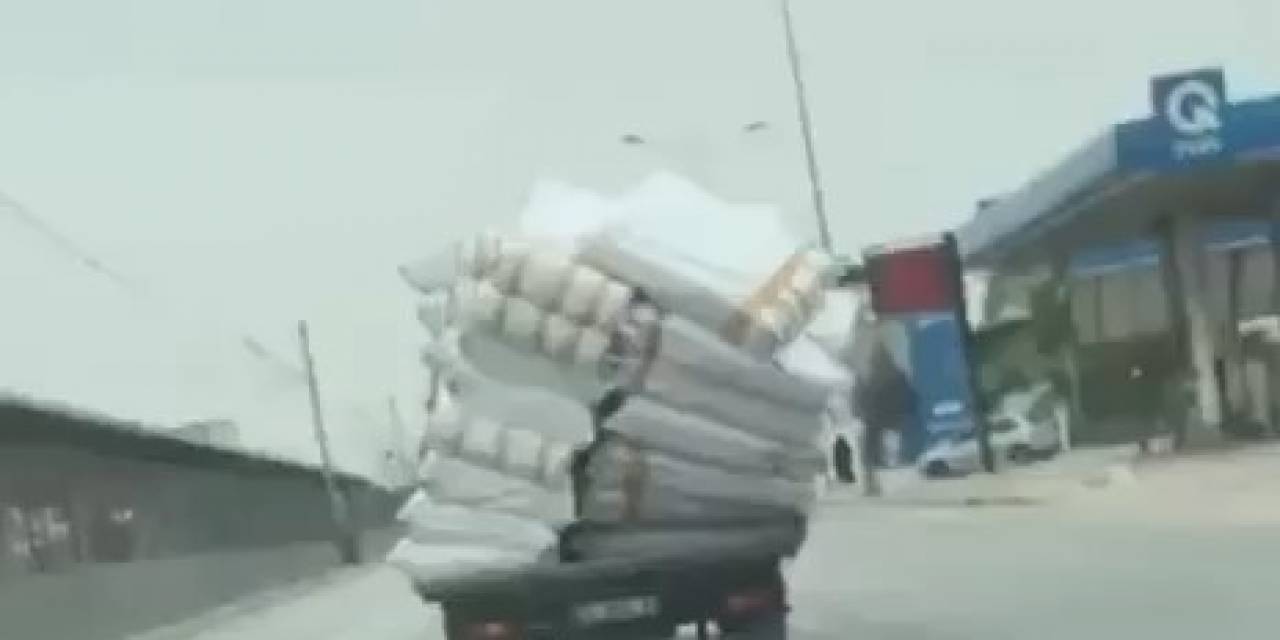 Bursa’da Tehlikeli Taşımacılık Kamerada