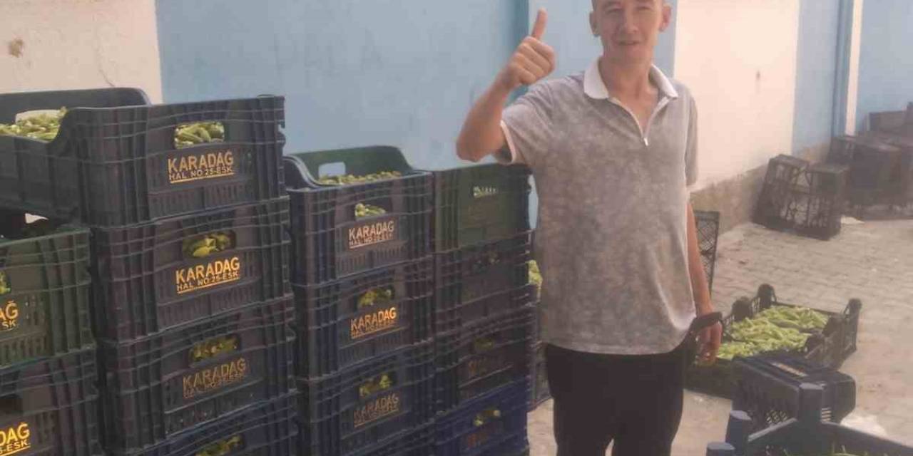 Ürettikleri Ürünleri Eskişehir Haline Satıyorlar