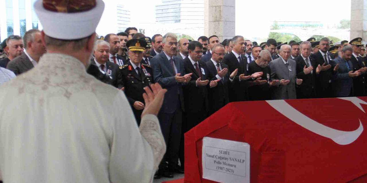 Şehit Polis Yusuf Çağatay Sanalp Son Yolcuğuna Uğurlandı