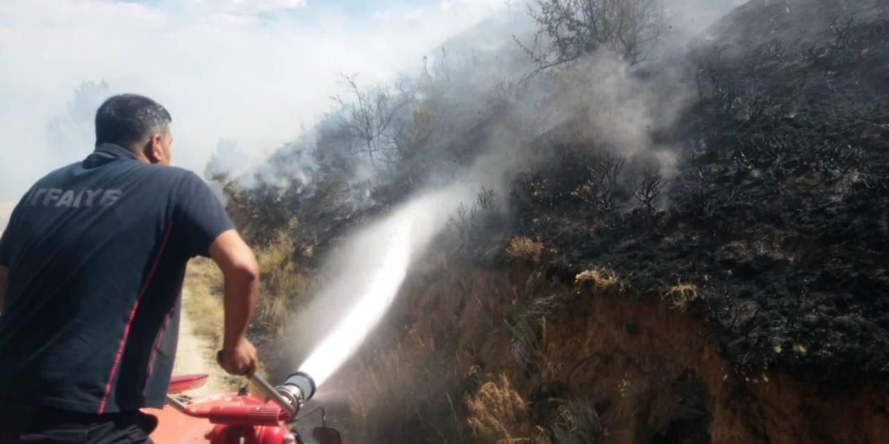 Bayburt’ta Mesire Alanında Yangın