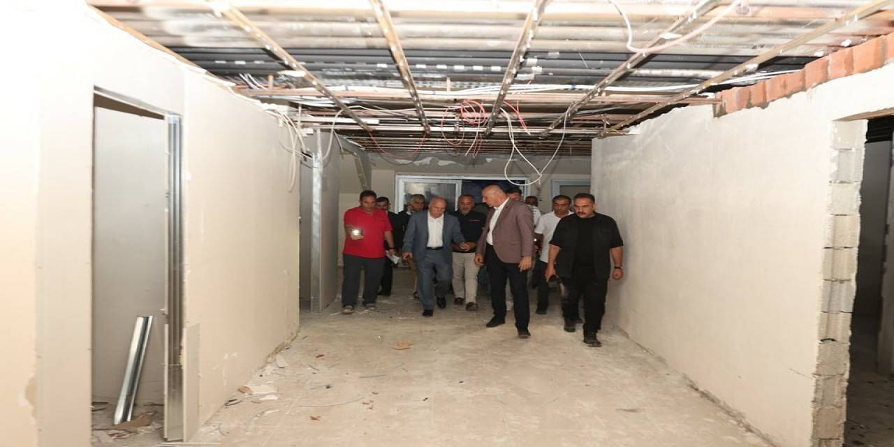 Başkan Sekmen Stattaki Çalışmaları İnceledi