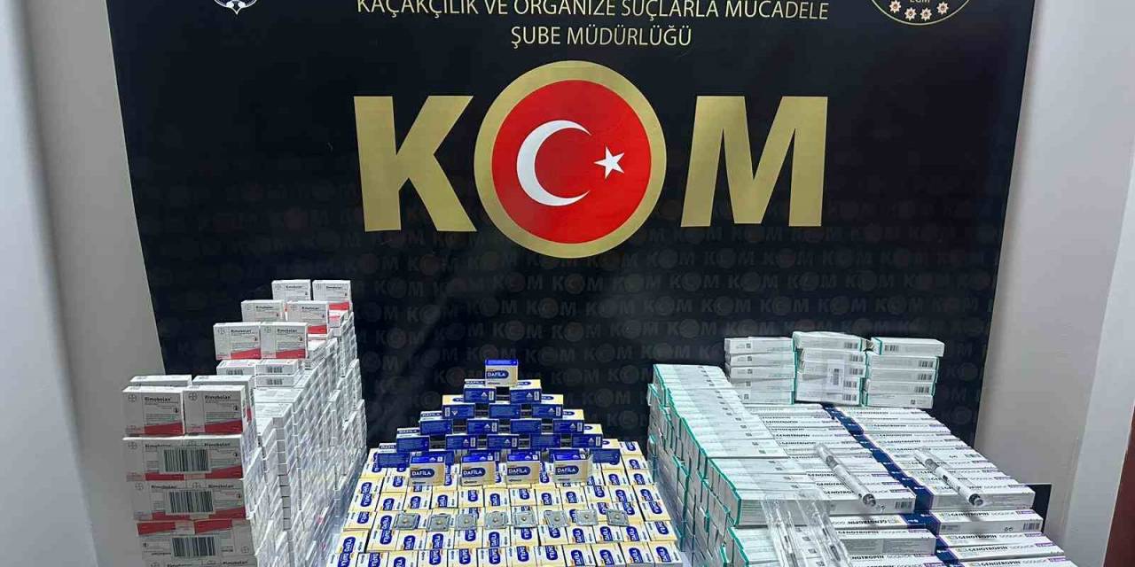 Gümrük Kaçağı  İlaçlar Polisten Kaçamadı: Vücut Geliştirme Ve Cinsellik İlaçlar Yakalandı
