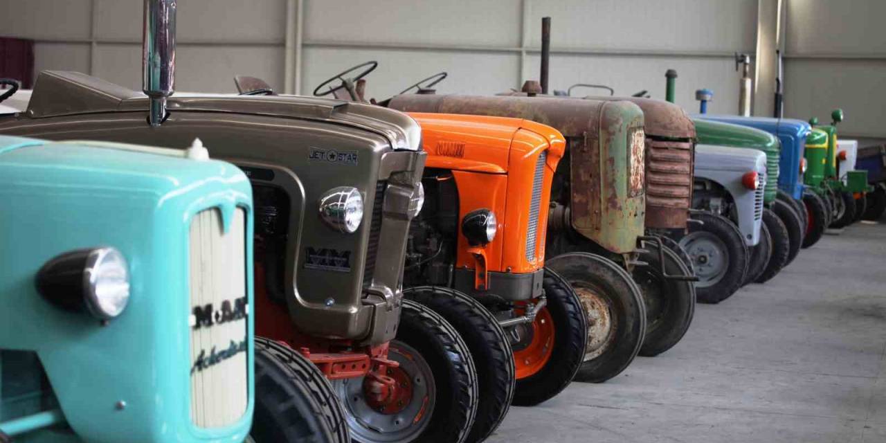Antika Traktör Koleksiyonu Yaptı, Hedefi Traktör Müzesi