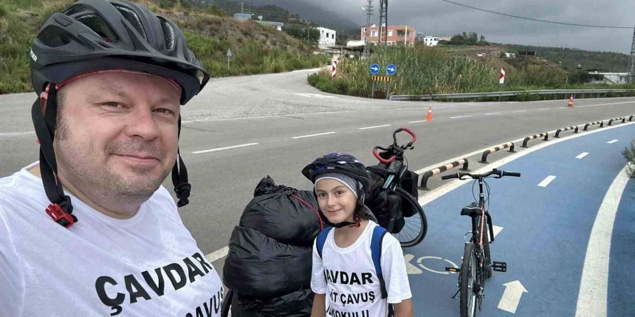 Sökeli Eğitimci, Oğluyla Ege’den Hatay’a Bisikletle Yardım Köprüsü Kurdu