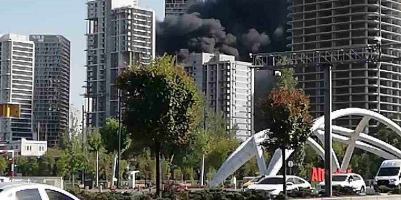 Ankara’da Bir İnşaatta Yangın Çıktı