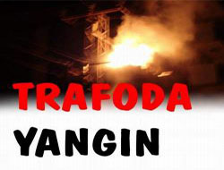 Rize'de Trafo Yangını