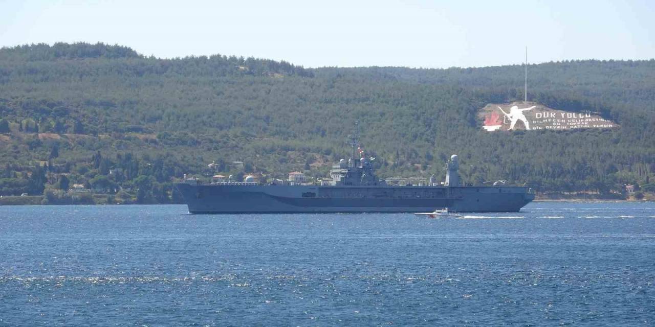 Abd’nin Amiral Gemisi ’uss Mount Whitney’, Çanakkale Boğazı’ndan Geçti