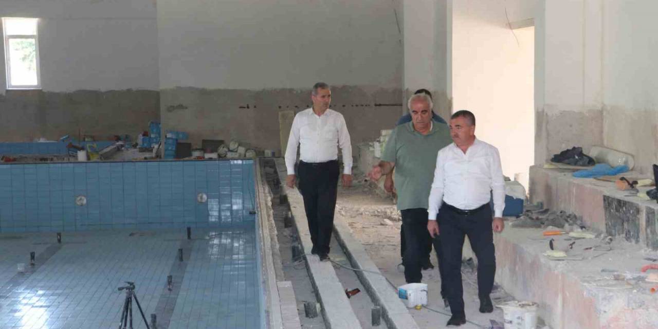 Havza Yarı Olimpik Yüzme Havuzunda Sona Doğru