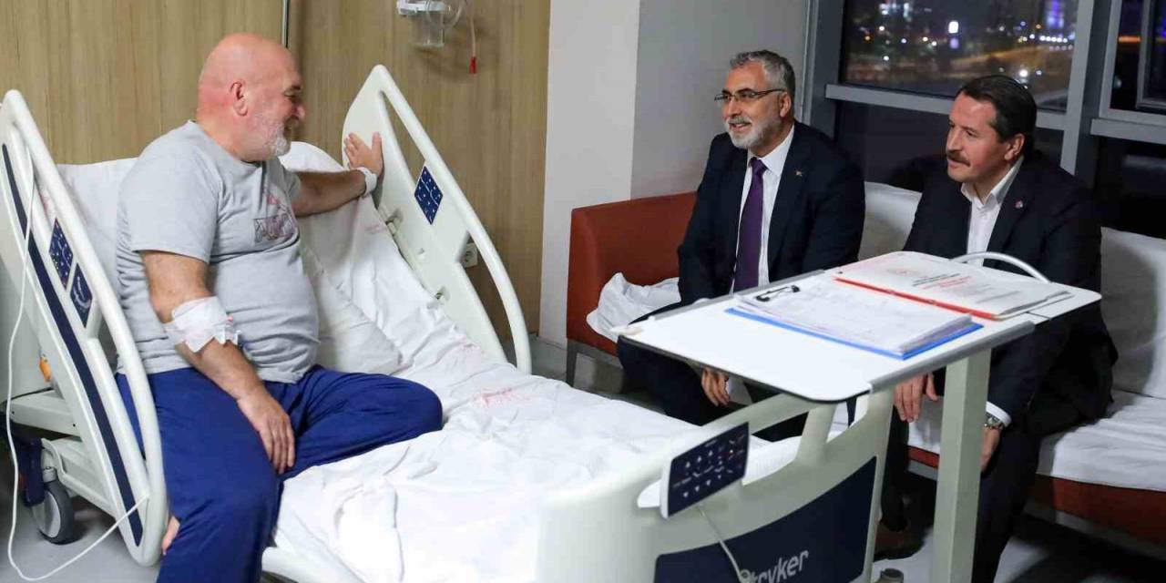 Bakan Işıkhan, Memur-sen Genel Başkan Yardımcısı Tonbul’u Hastanede Ziyaret Etti