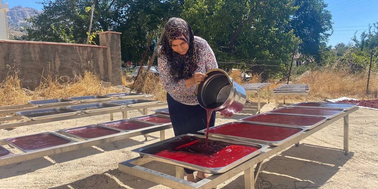 Kahramanmaraşlı Girişimci Kadın Tescilli Sumak Ekşisi Üretiyor