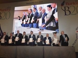 B20 İle L20 Ortak Deklarasyon İmza Töreni Yapıldı