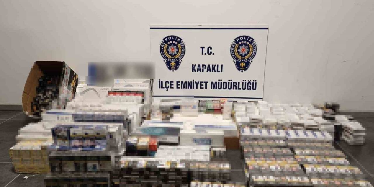 Kapaklı’da 971 Paket Kaçak Sigara Ele Geçirildi