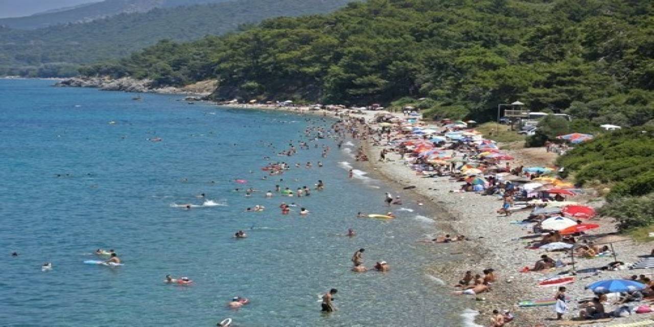 Güzelçamlı Milli Parkı Serinlemek İsteyenlerin İlk Tercih Ettiği Yer Oldu