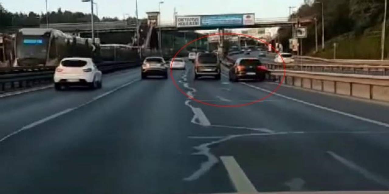 Sürücülerin Trafikte İnatlaşması Kamerada