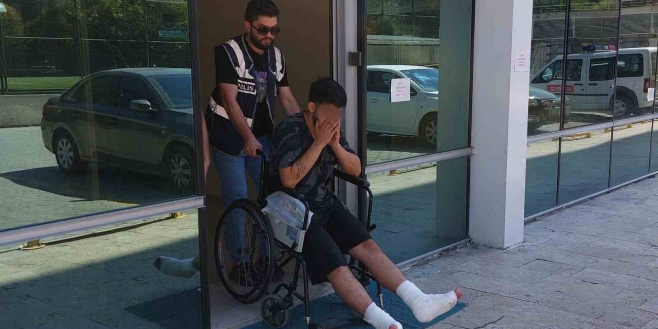 Uyuşturucu Şüphelisi Polisten Kaçarken Ayakları Kırıldı, Tekerlekli Sandalye İle Cezaevine Gönderildi