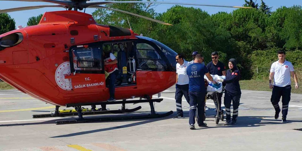 Doğum Yapan Kadının Yardımına Ambulans Helikopter Yetişti