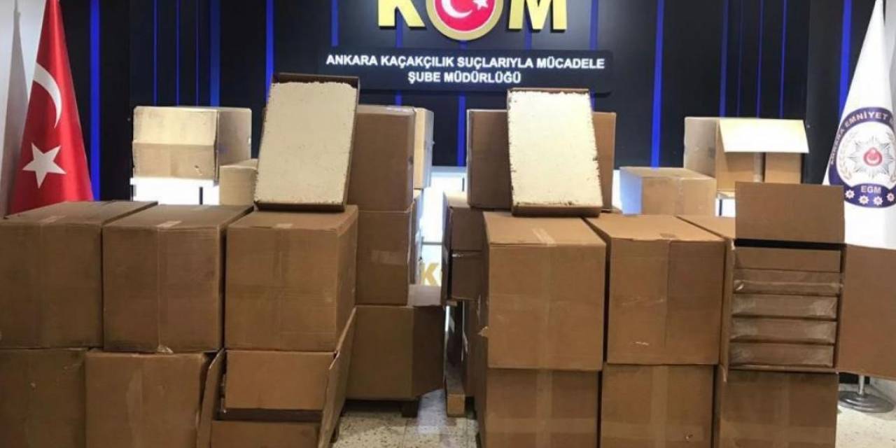 Başkentte 51 Bin 300 Paket Bandrolsüz Sigara Yakalandı