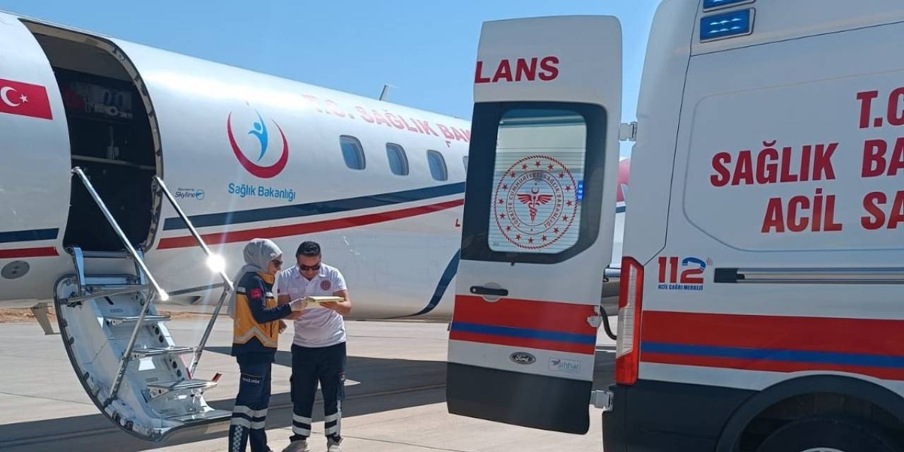 Mardin’den Ambulans Uçak 3 Günlük Gülistan Bebek İçin Havalandı