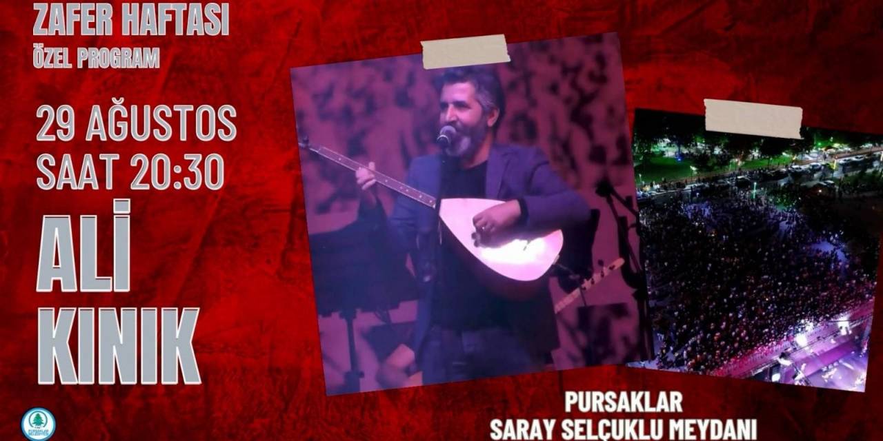 Pursaklar’da Ali Kınık Konseri Düzenlenecek