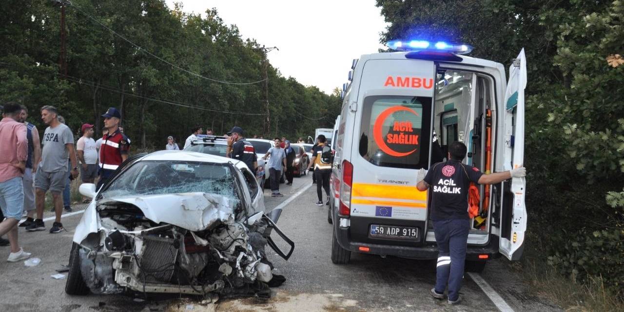 Tekirdağ’da Trafik Kazası: 1 Ölü, 2 Yaralı