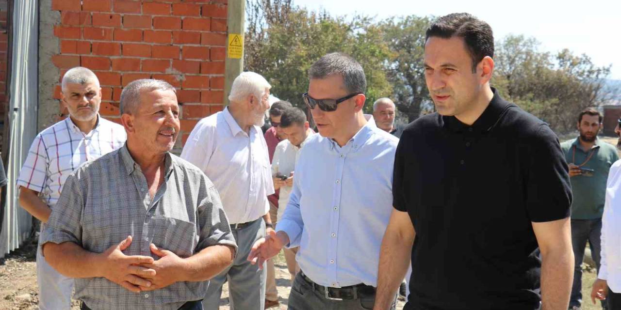 Çanakkale’de Ak Parti Teşkilatı Yangın Köylerinde