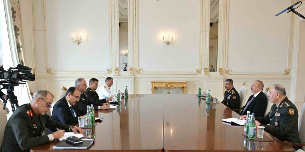 Azerbaycan Cumhurbaşkanı Aliyev, Genelkurmay Başkanı Gürak’ı Kabul Etti
