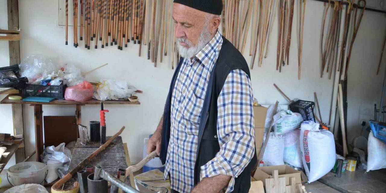 Yaşlı Adam Ağaç Dallarını Sanat Eserine Dönüştürüyor