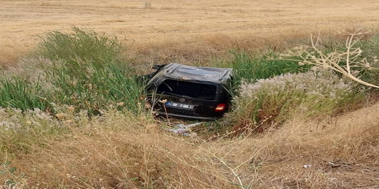 Konya’da Hafif Ticari Araç Takla Attı: 1 Yaralı