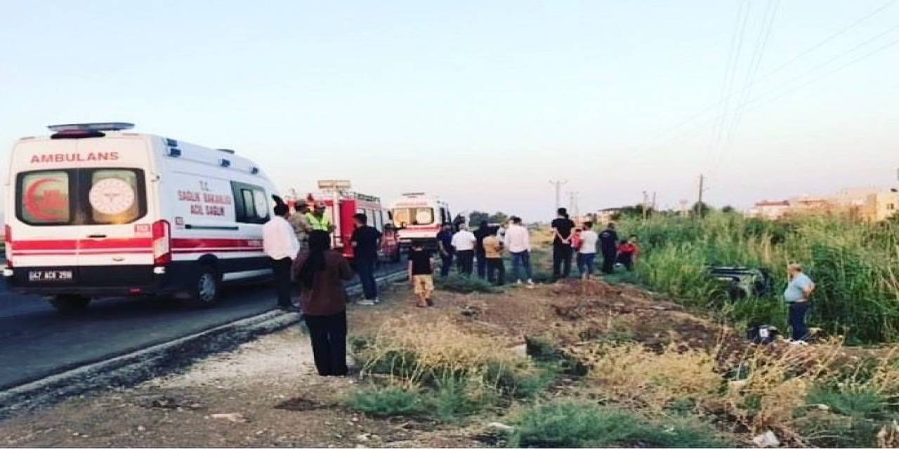 Mardin’de Kontrolden Çıkan Otomobil Takla Attı: 5 Yaralı