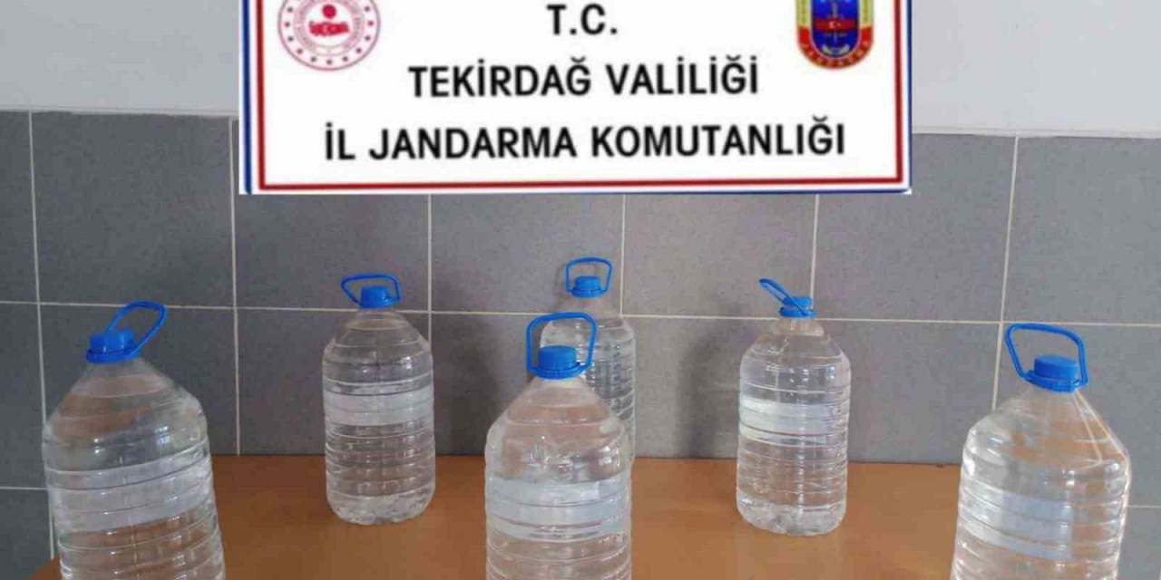 Tekirdağ’da 158 Litre Kaçak İçki Ele Geçirildi