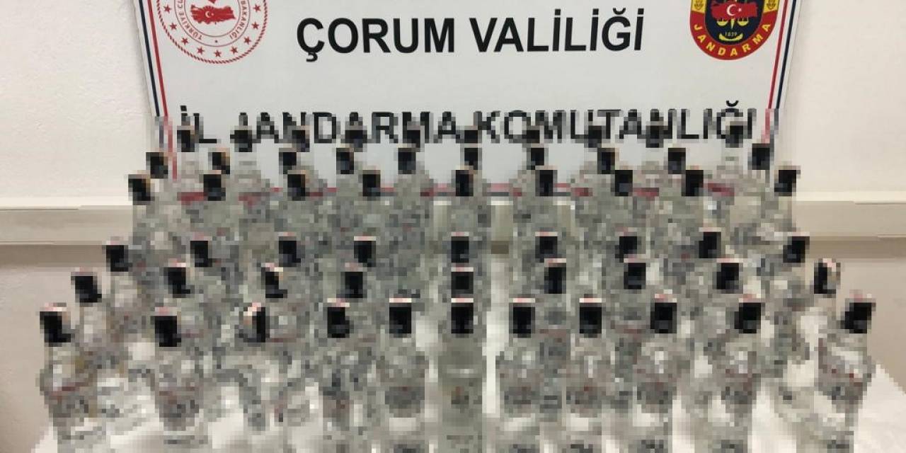 Çorum’da Kaçak Alkol Operasyonu