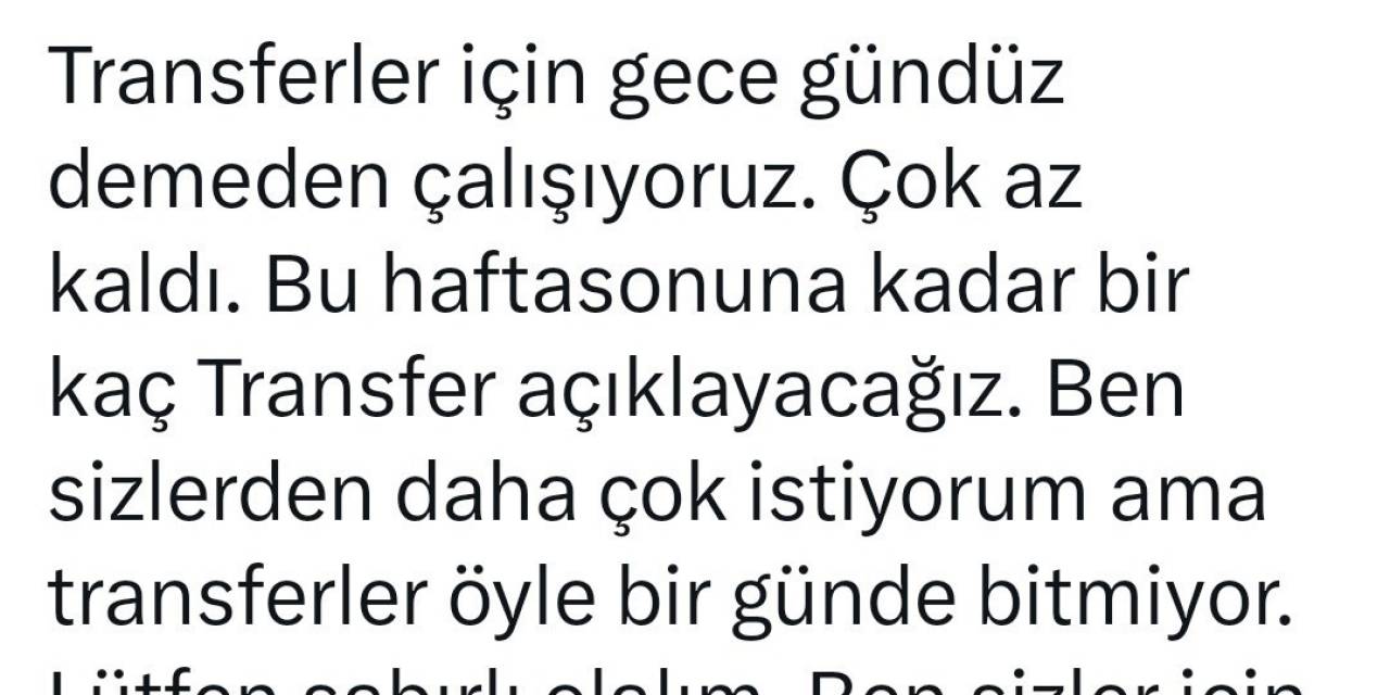Samsunspor Başkanı Yıldırım: "Bu Hafta Sonuna Kadar Birkaç Transfer Açıklayacağız"