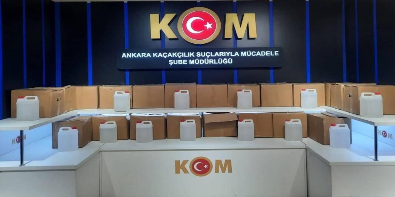 Başkent’te 258 Bin Liralık Kaçak Sigara, Tütün Ve Etil Alkol Ele Geçirildi