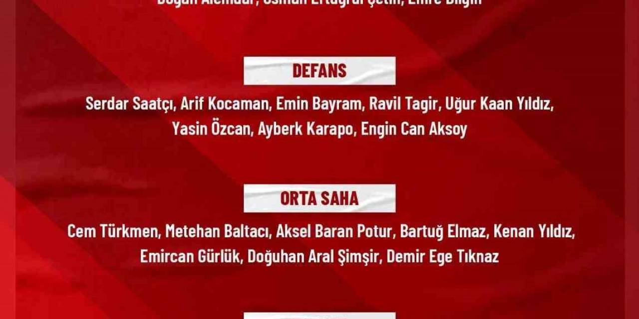 Ümit Milli Futbol Takımı’nın Aday Kadrosu Belli Oldu
