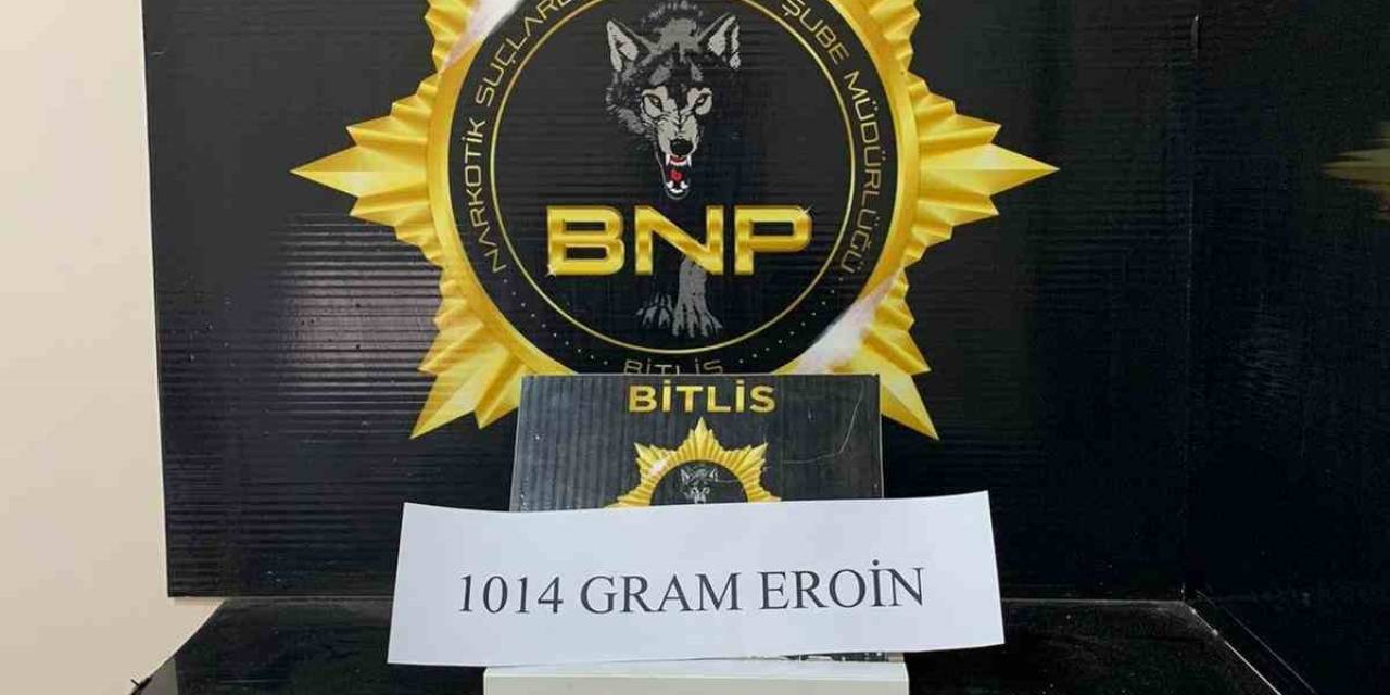 Bitlis’te 1 Kilo 14 Gram Eroin Ele Geçirildi