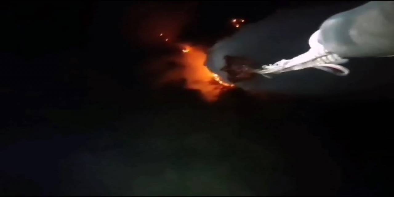 Bursa’daki Orman Yangını İçin Helikopterlerin Biri İndi Biri Kalktı